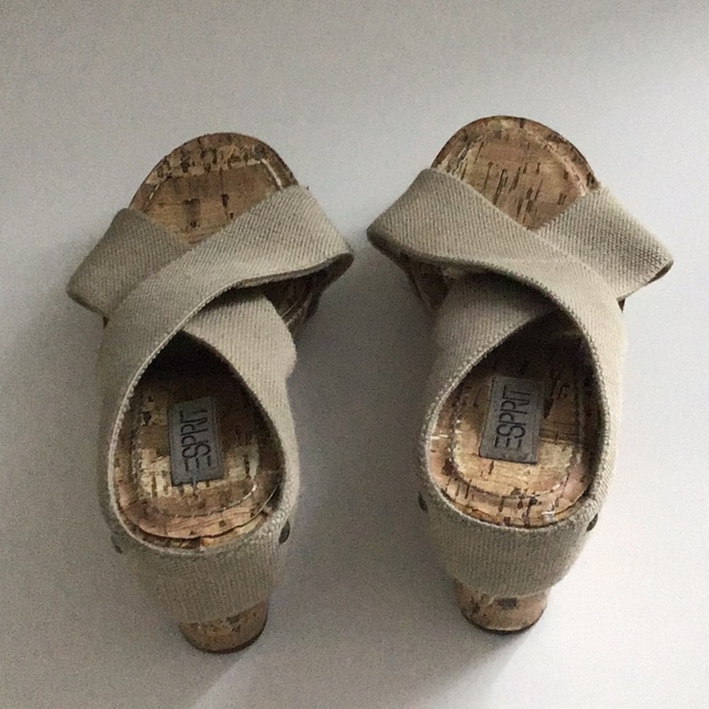 Esprit cork heels